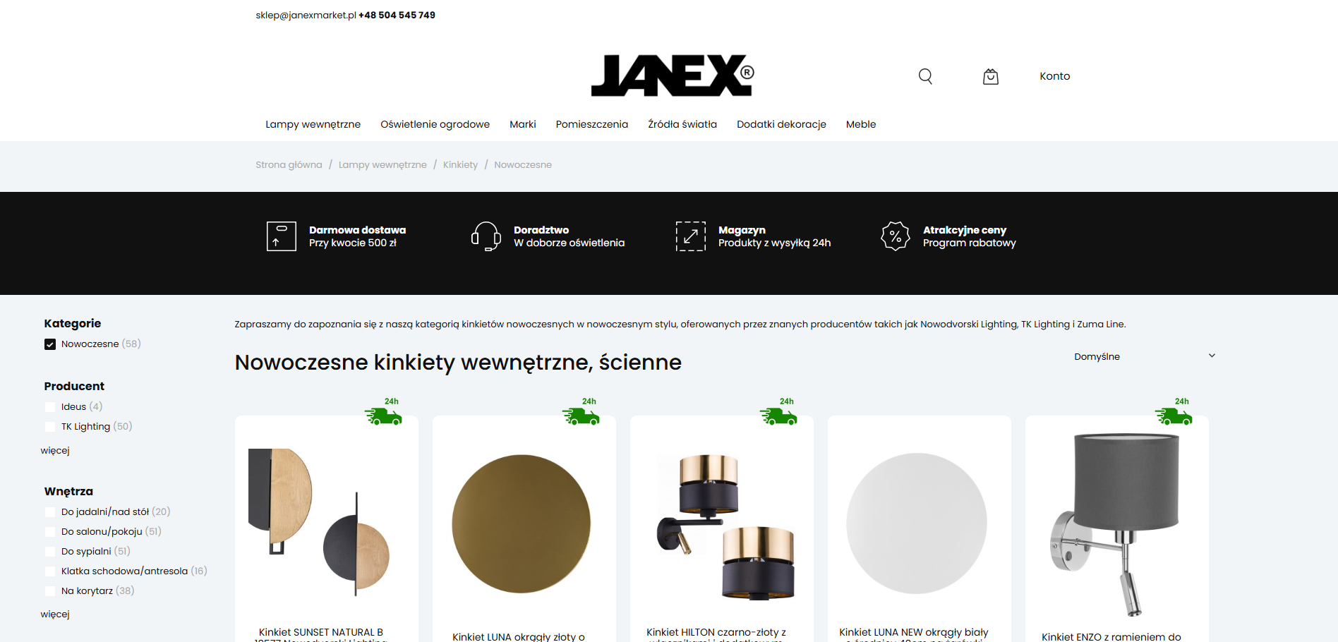 Miniatura artykułu Minimalizm w oświetleniu – dlaczego nowoczesne kinkiety wewnętrzne są tak popularne?