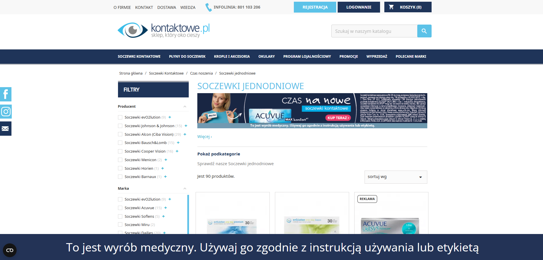 Miniatura artykułu Soczewki jednodniowe – idealne dla alergików i wrażliwych oczu