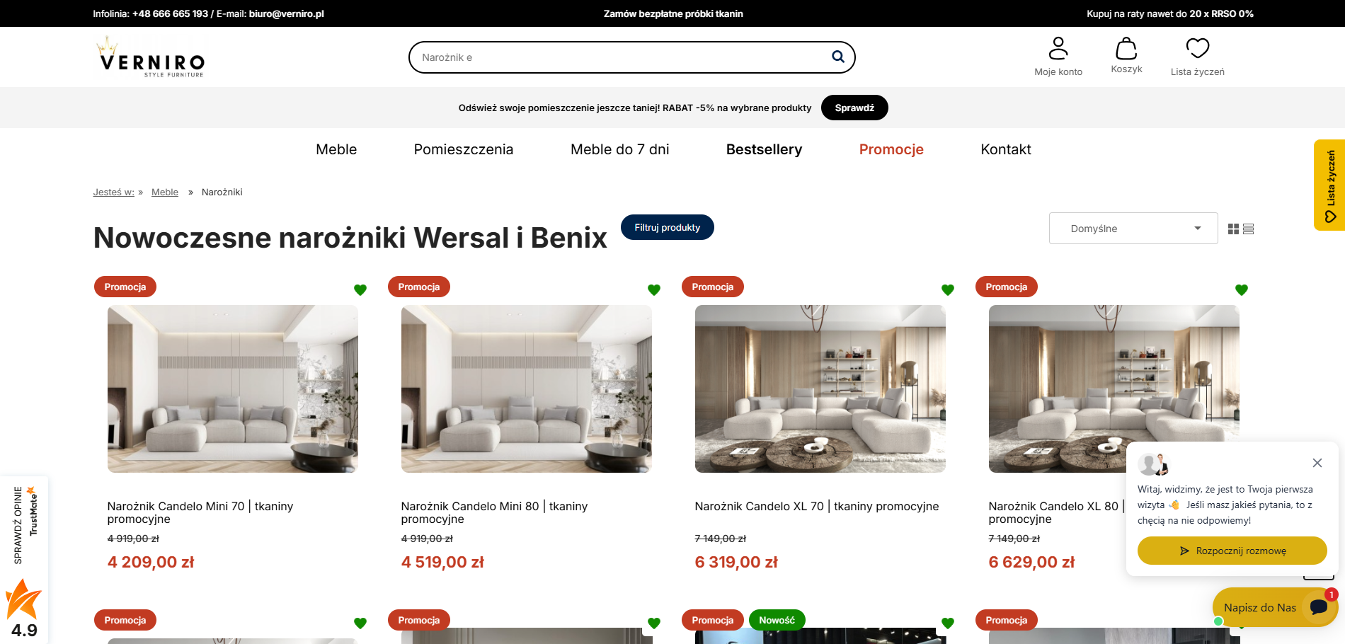 Mały salon, duży efekt - jak dobrać nowoczesny narożnik do niewielkiego wnętrza?