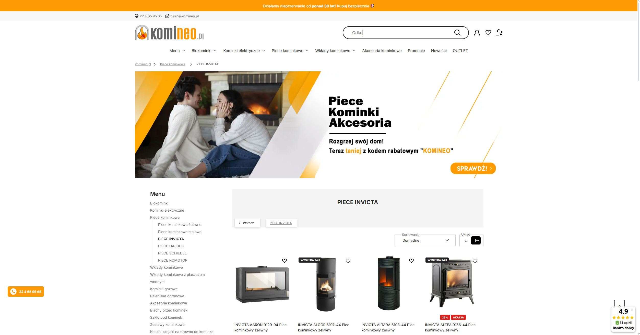 Dlaczego warto wybrać piece Invicta? Design, trwałość i moc grzewcza w jednym