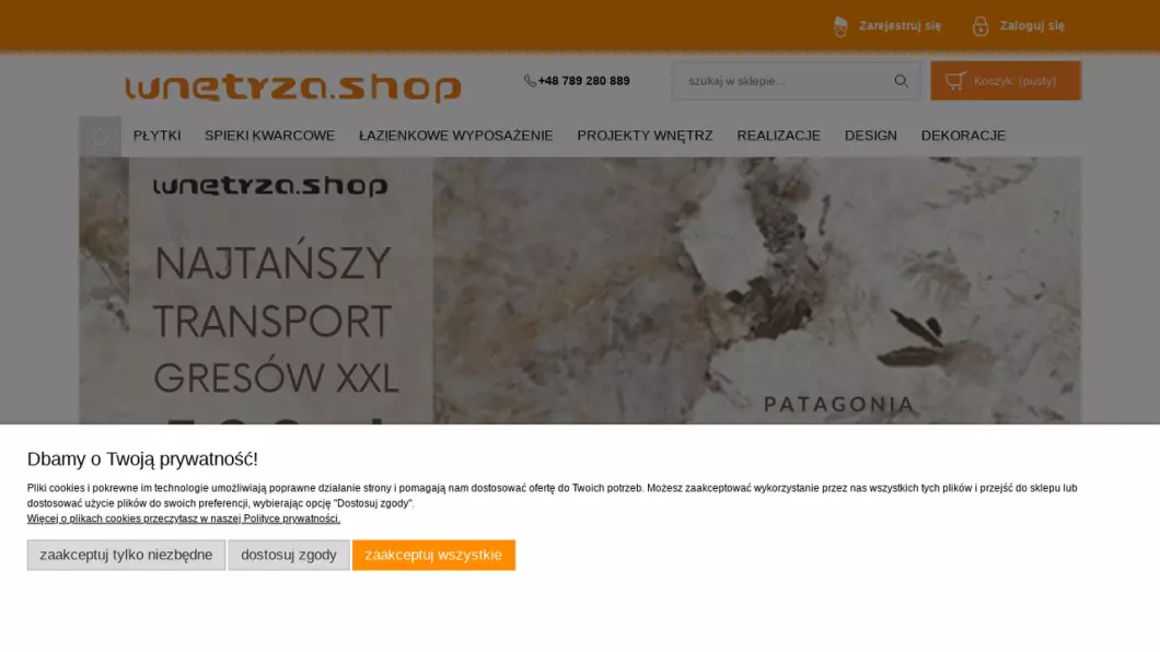 Zrzut ekranu strony firmy Wyposażenie łazienek - Wnetrza Shop