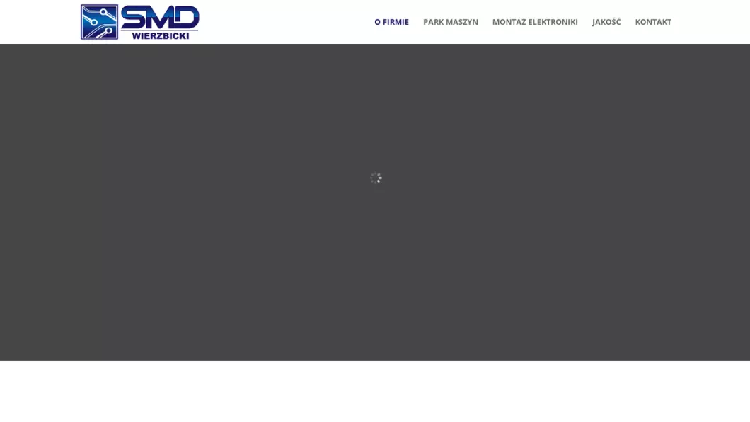 Zrzut ekranu strony firmy SMD Wierzbicki