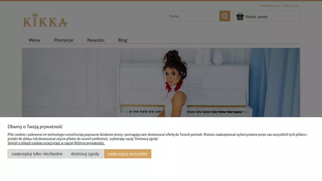 Zrzut ekranu strony firmy KIKKA Biżuteria